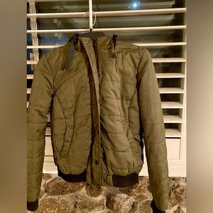 Army Green Fall and Winter Jacket Juniors